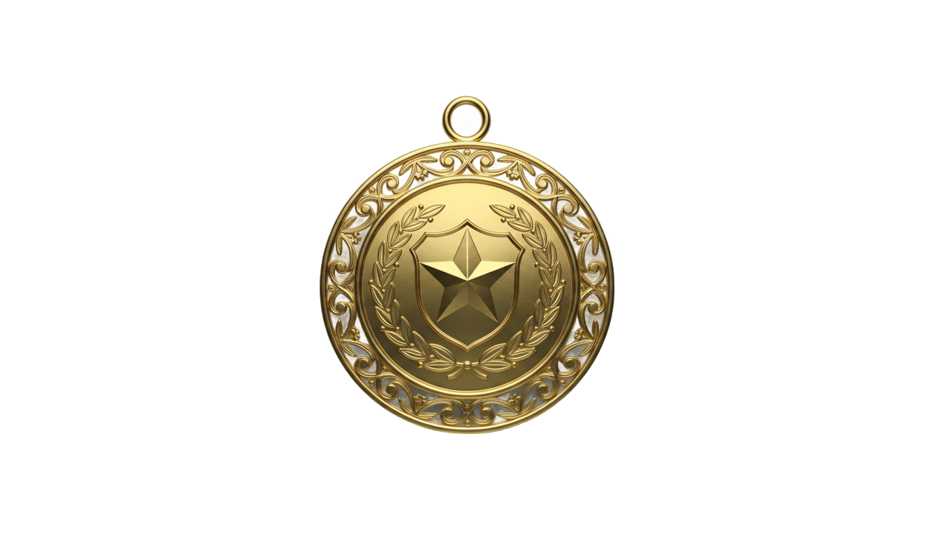 golden badge png PNG transparent background