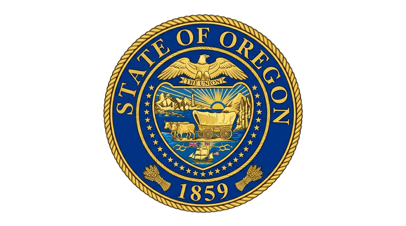 state of oregon seal png PNG transparent background