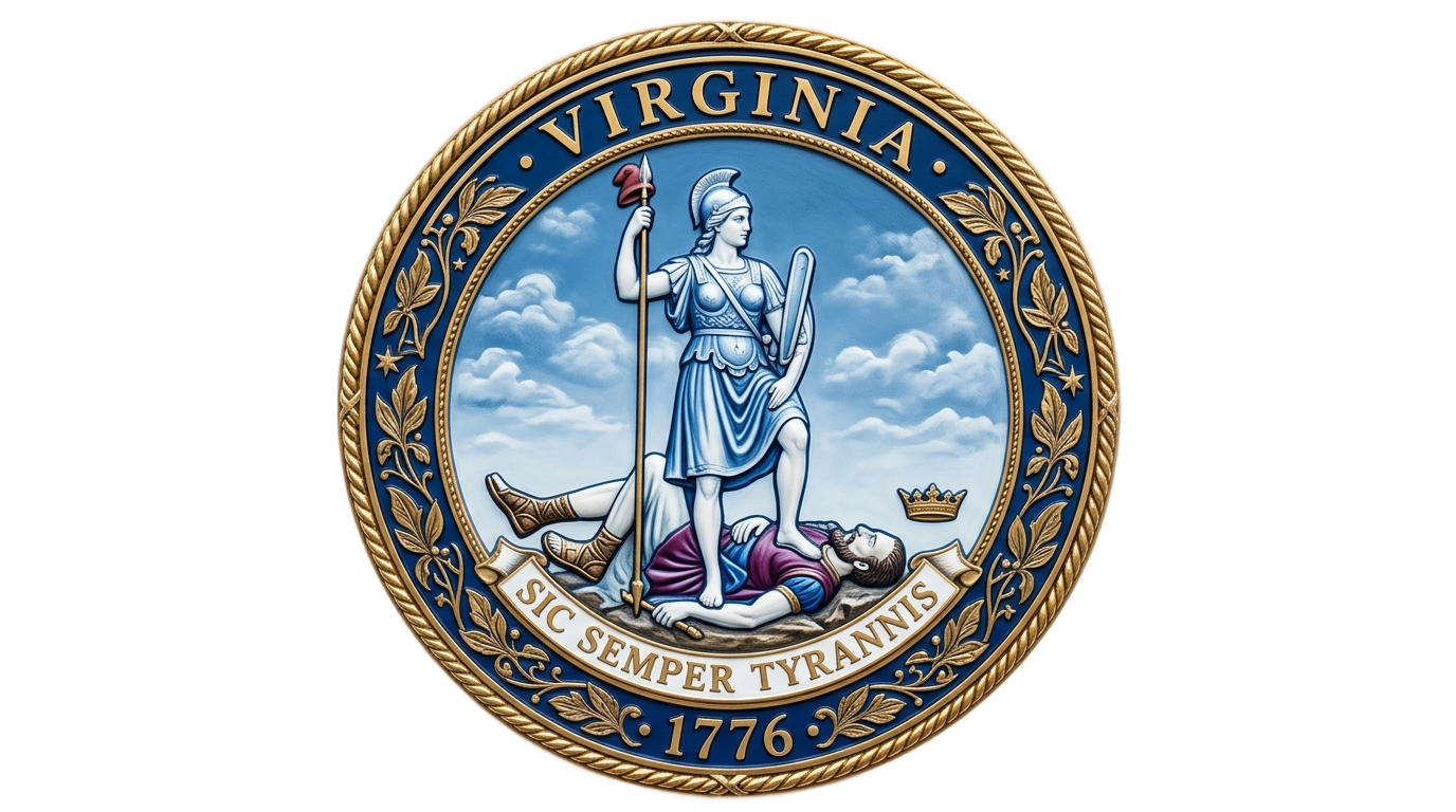 virginia seal png PNG transparent background