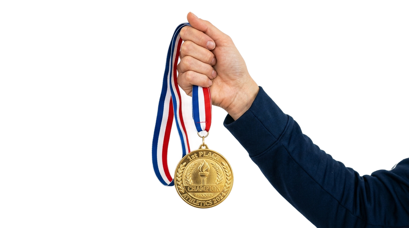 medal with hand png PNG transparent background