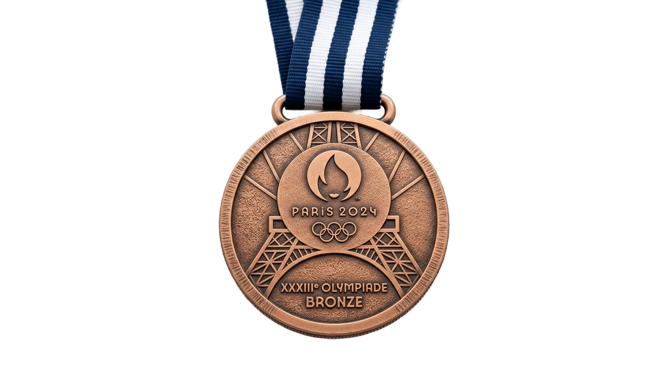 olympic bronze medal 2024 png PNG transparent background