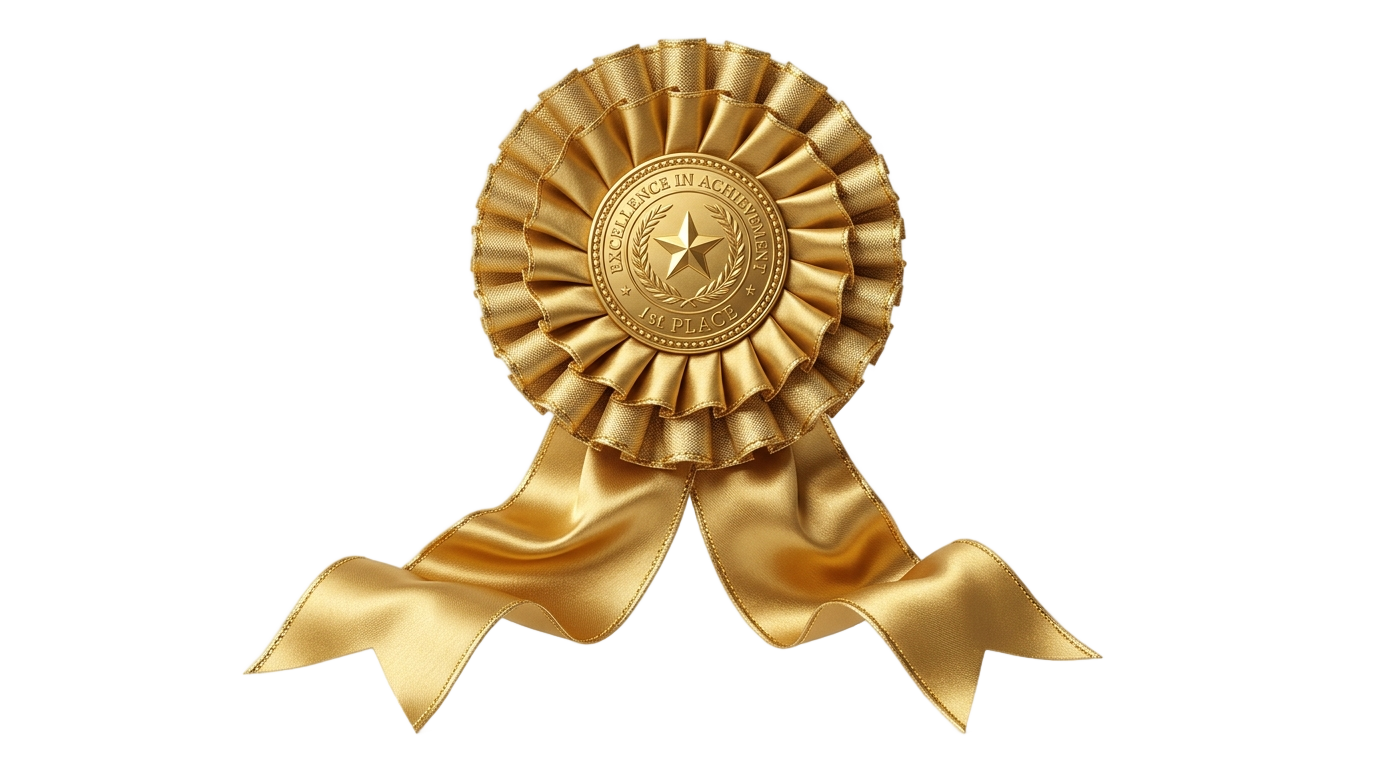 gold award ribbon png PNG transparent background