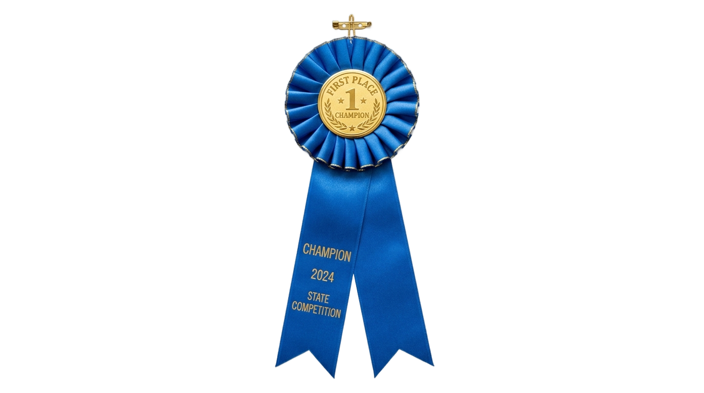 blue ribbon award png PNG transparent background