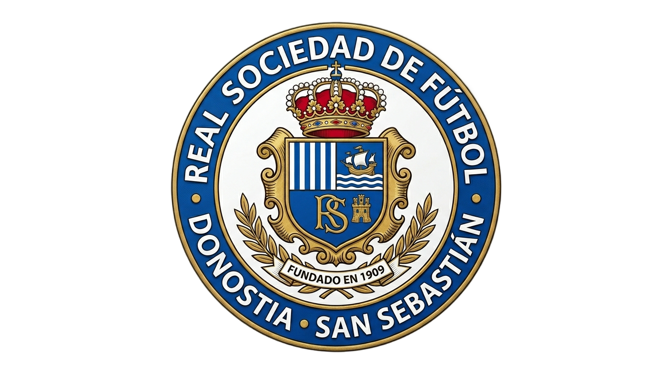 real sociedad badge png PNG transparent background