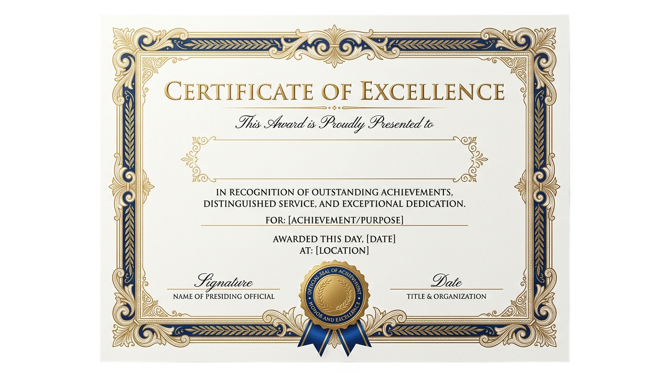 certificate of recognition png PNG transparent background
