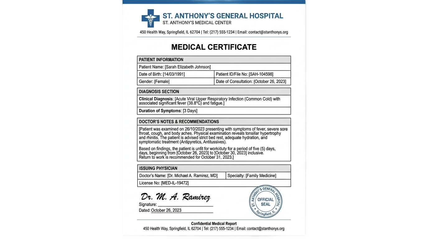 png medical certificate form pdf PNG transparent background
