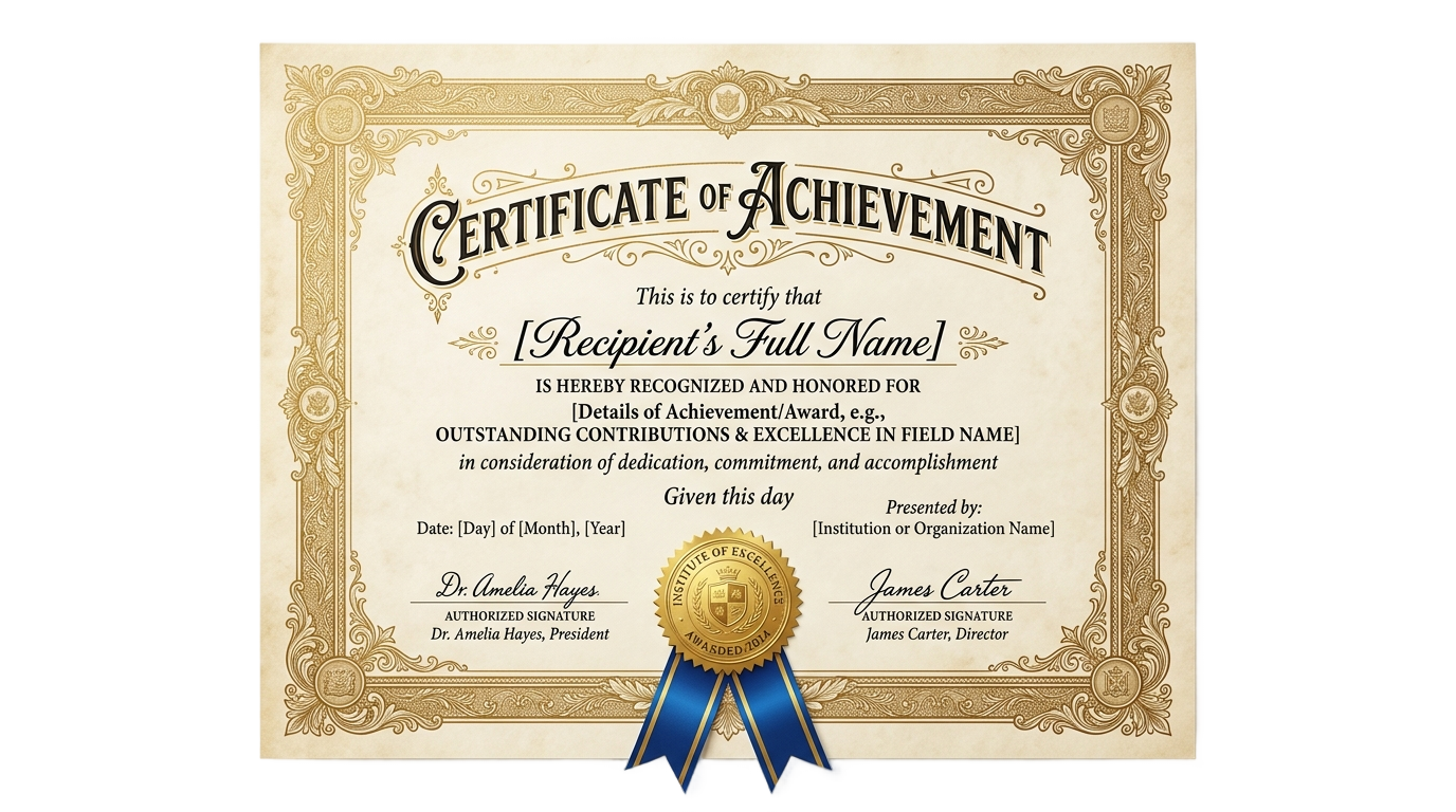 certificate of achievement png PNG transparent background
