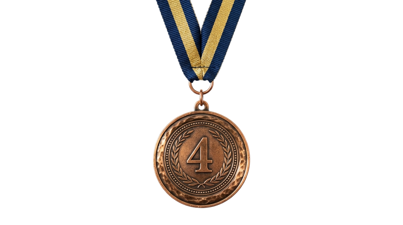 4th place medal png PNG transparent background