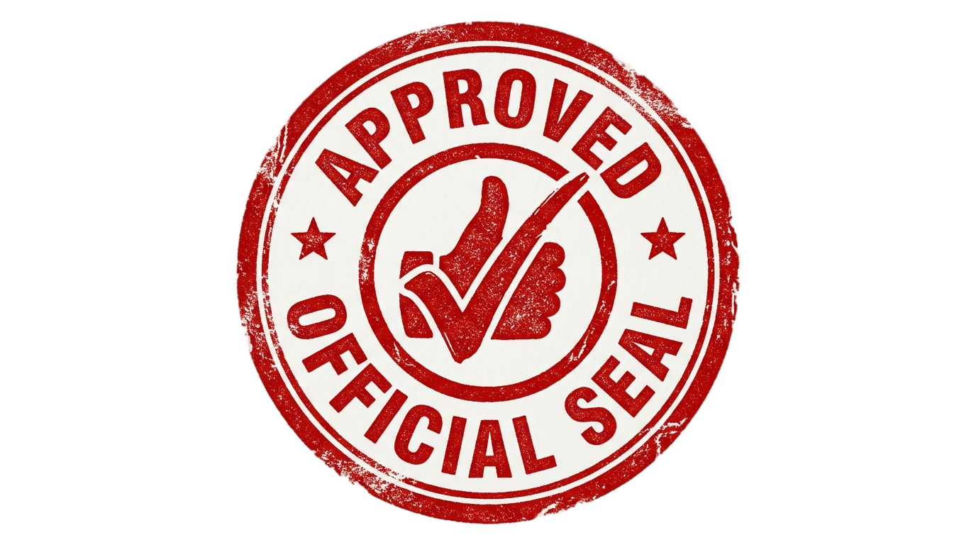 approved seal png PNG transparent background