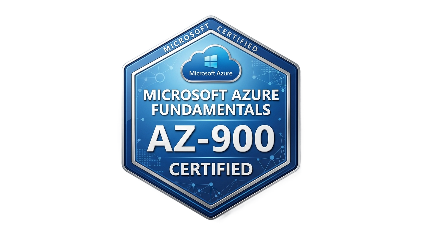 az-900 badge png PNG transparent background