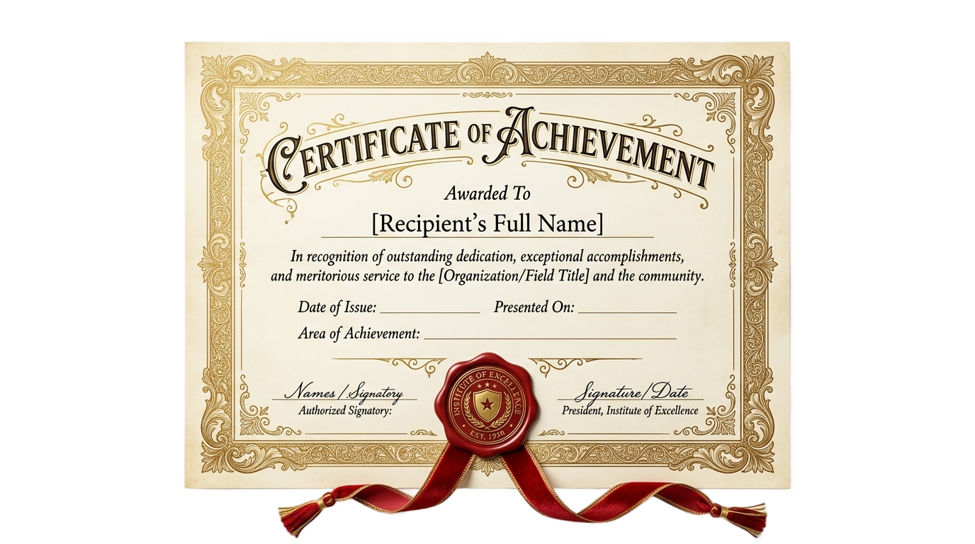 certificate of achievement png PNG transparent background