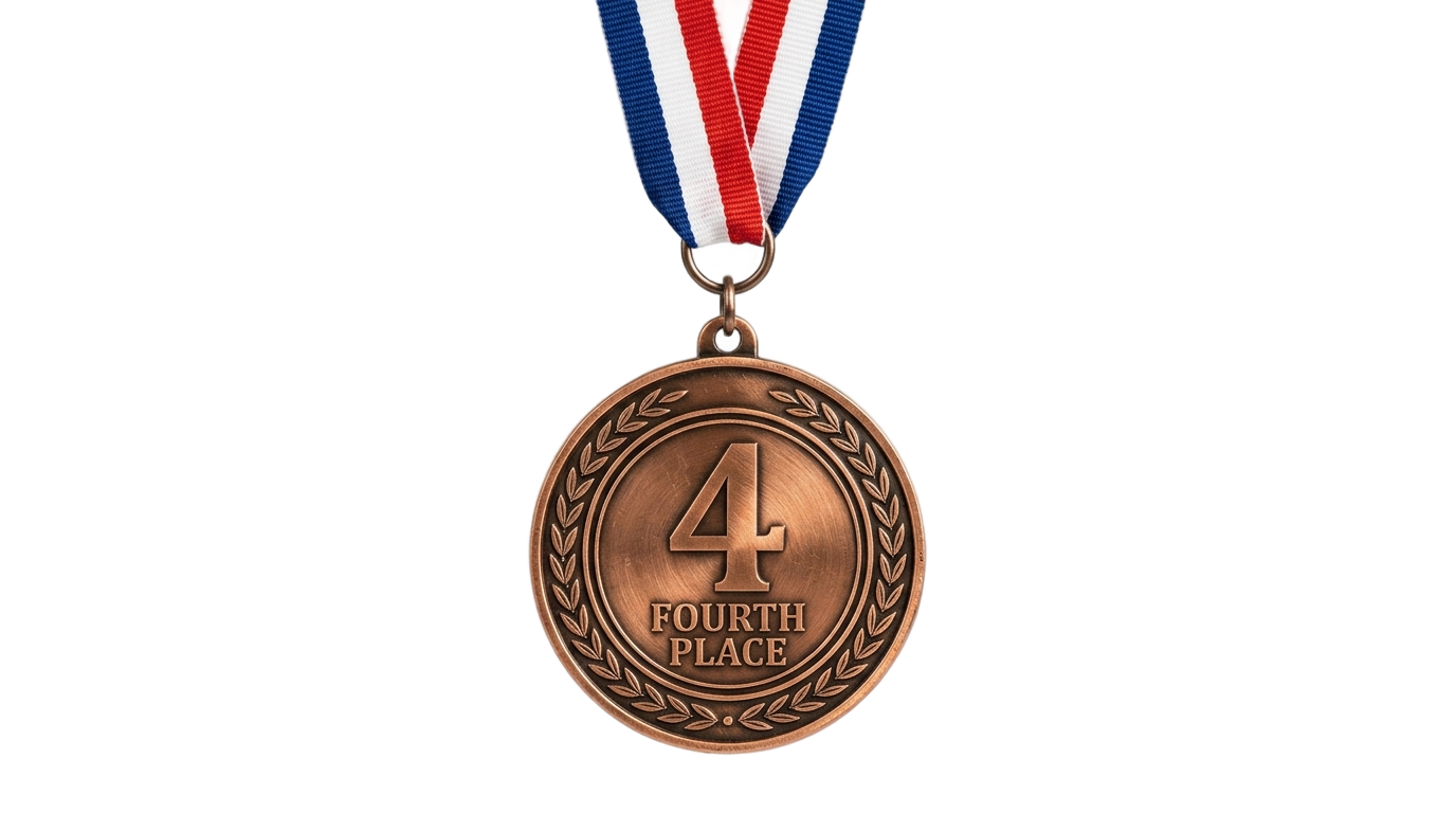 4th place medal png PNG transparent background