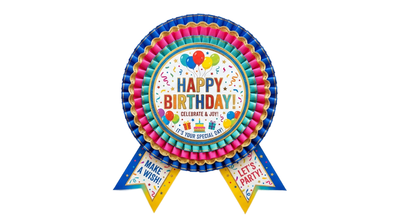birthday badge png PNG transparent background