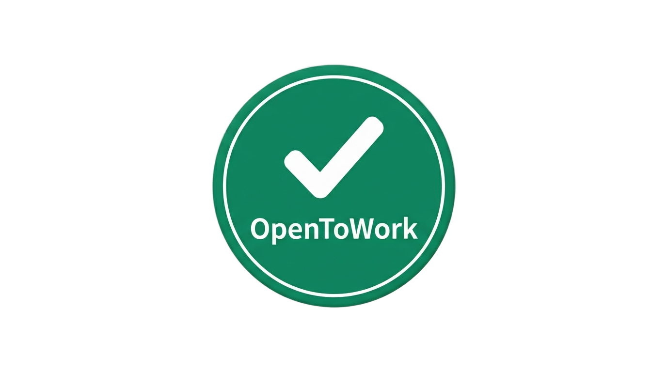 open to work badge png PNG transparent background
