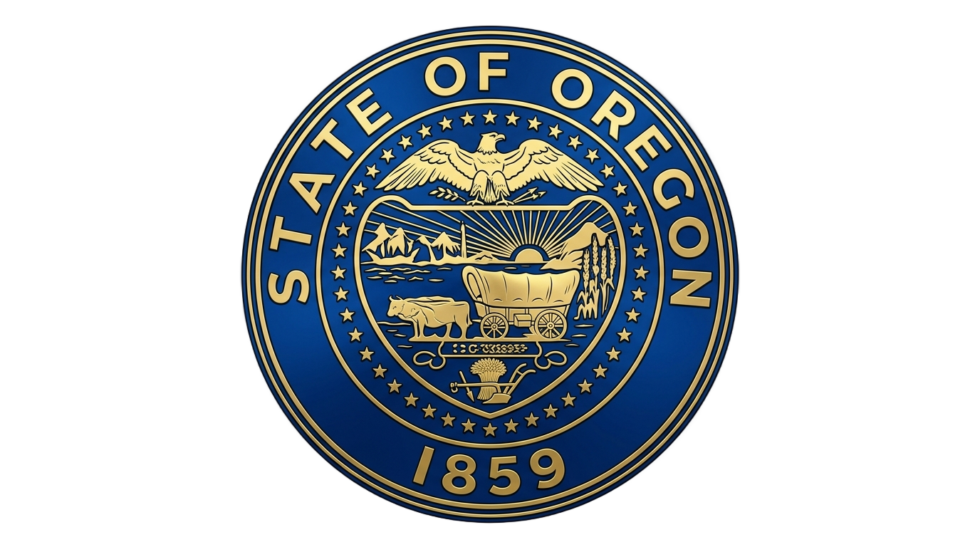 state of oregon seal png PNG transparent background