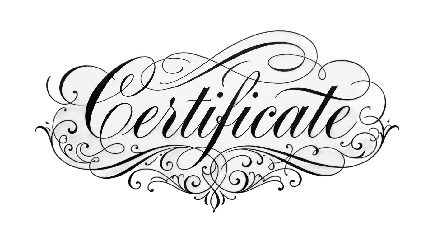 certificate calligraphy png PNG transparent background
