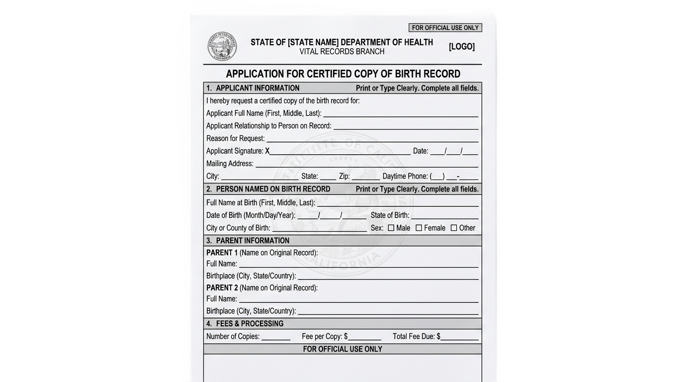 png birth certificate application form pdf PNG transparent background