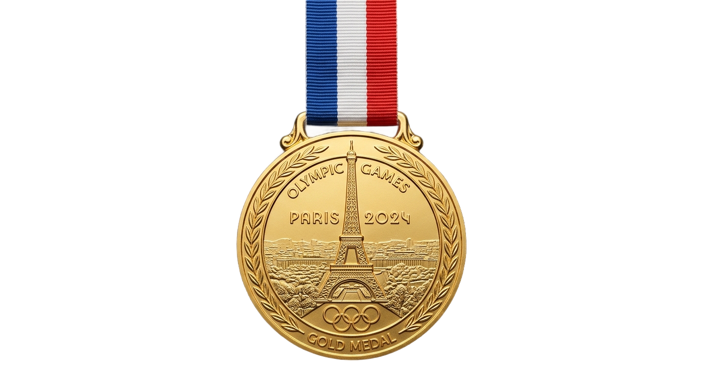 paris gold medal png PNG transparent background