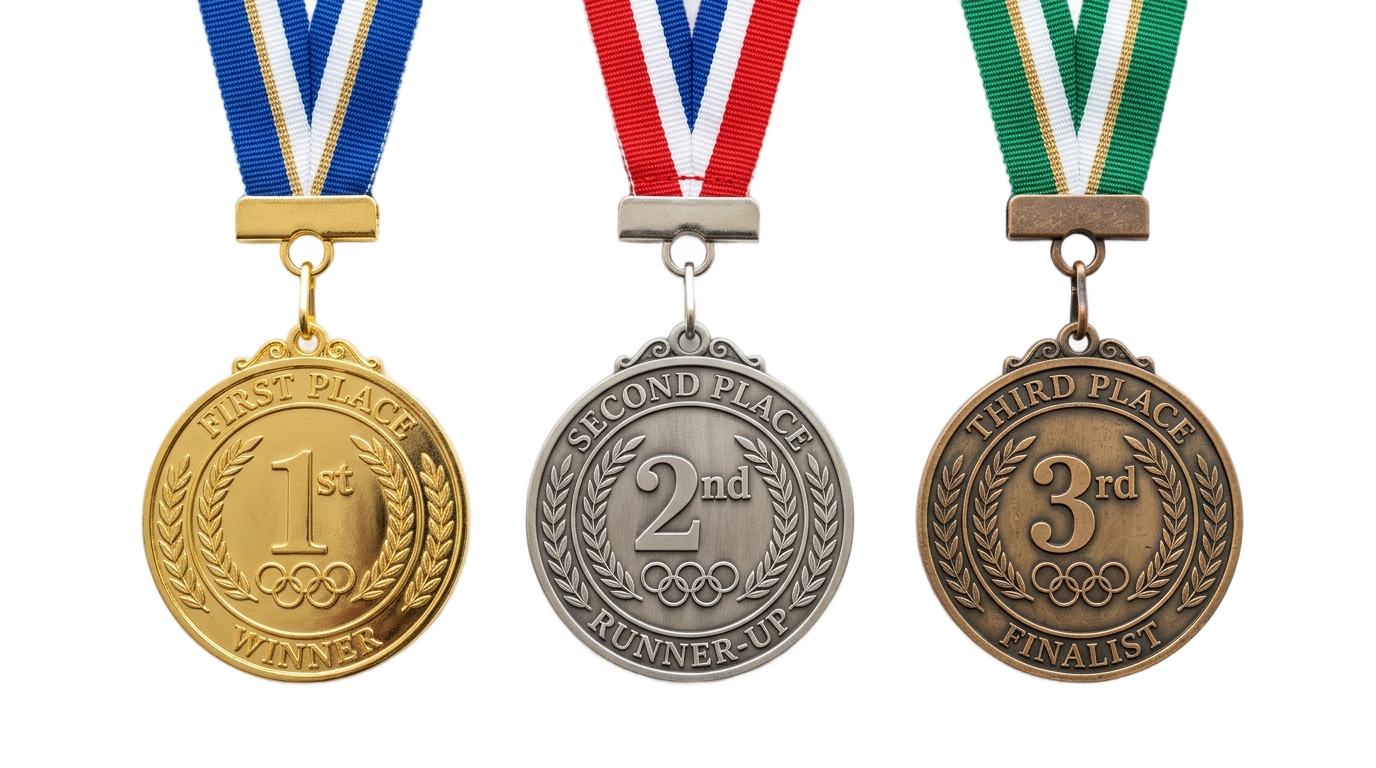 gold silver bronze medal png PNG transparent background