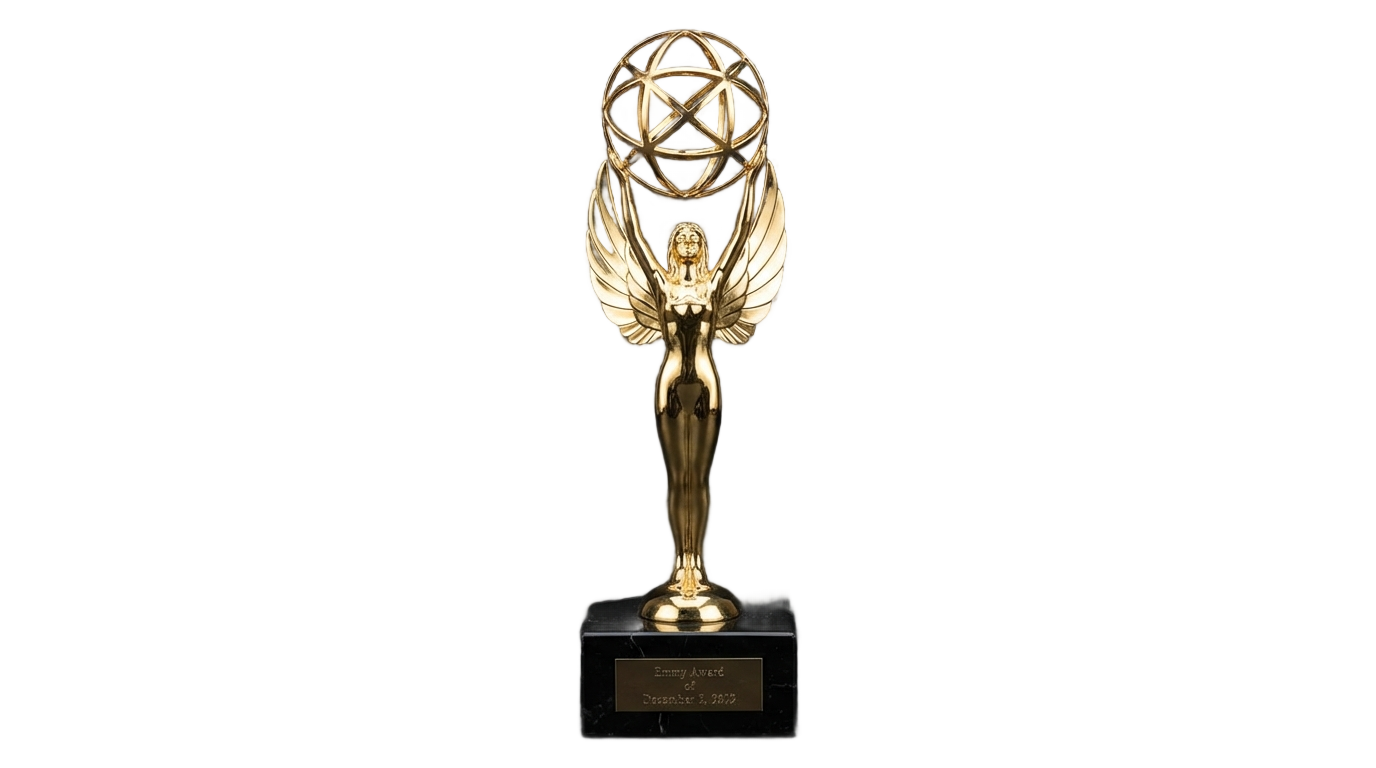 emmy award trophy png PNG transparent background