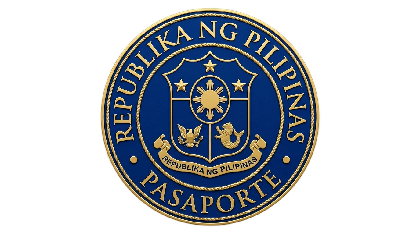 philippine passport seal for invitation png PNG transparent background