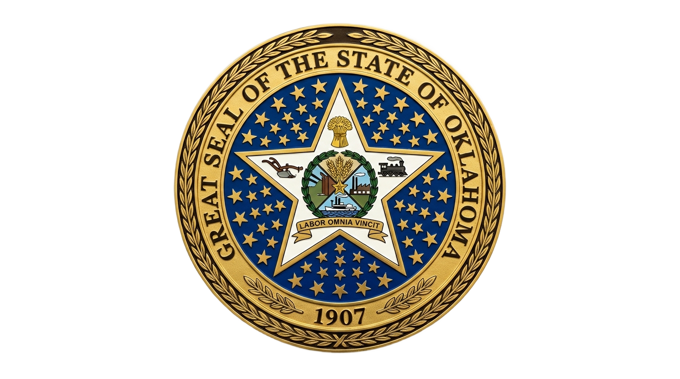 oklahoma state seal png PNG transparent background