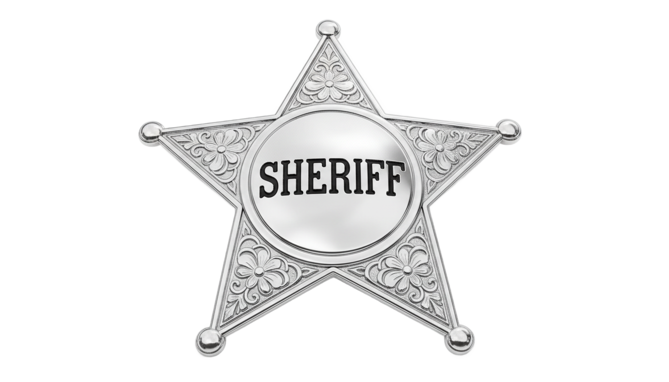 sheriff badge png PNG transparent background
