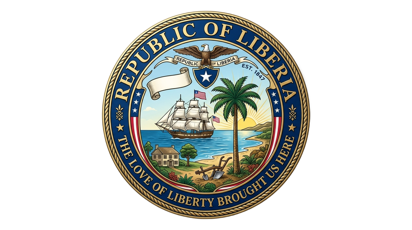 seal of liberia png PNG transparent background