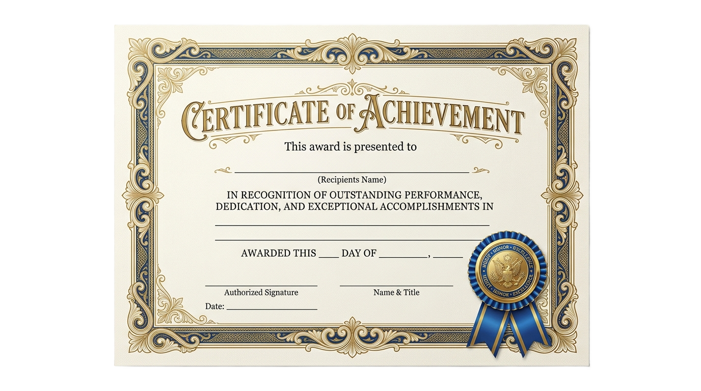 certificate of recognition png PNG transparent background