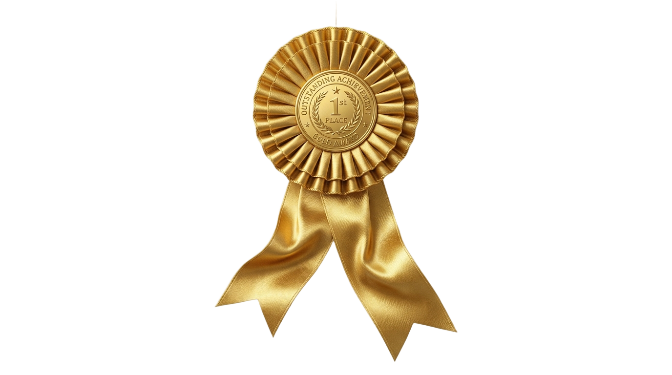 gold award ribbon png PNG transparent background