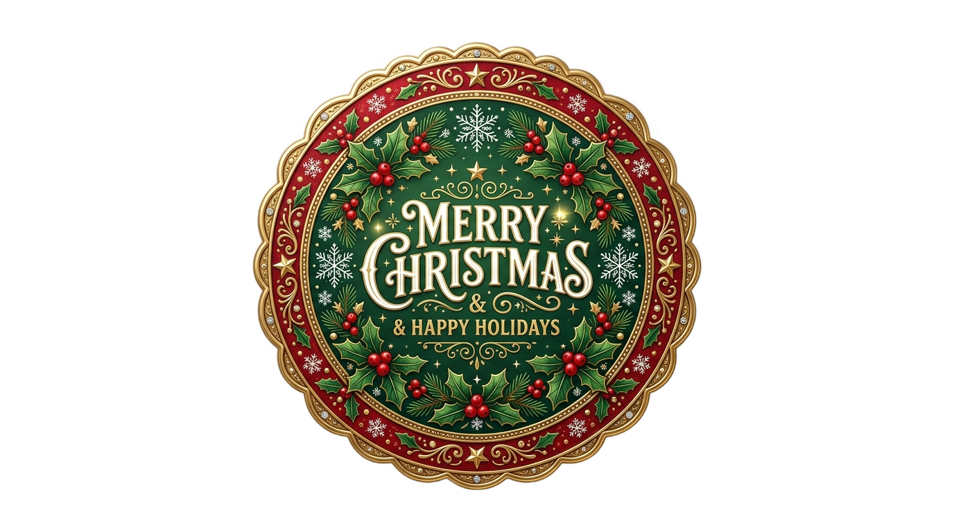 christmas badge png PNG transparent background