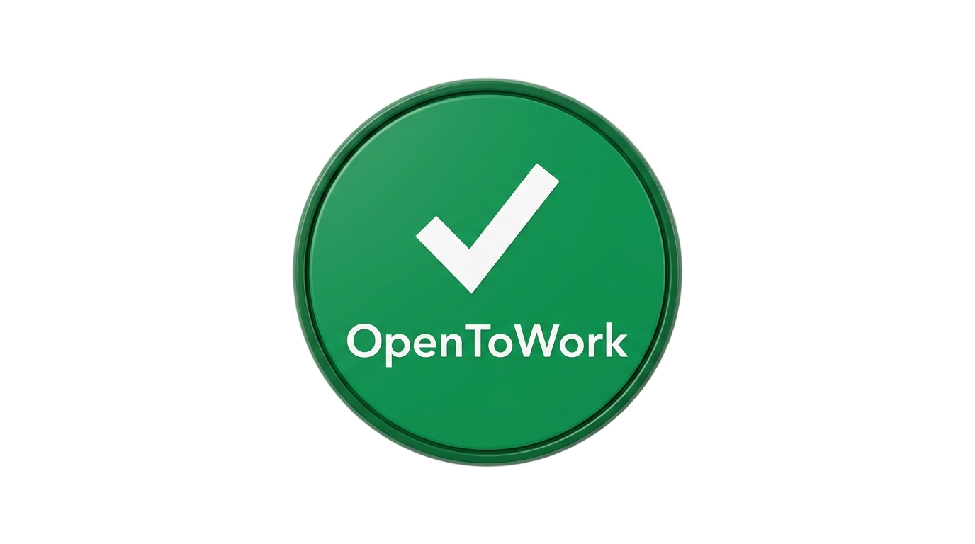 open to work badge png PNG transparent background