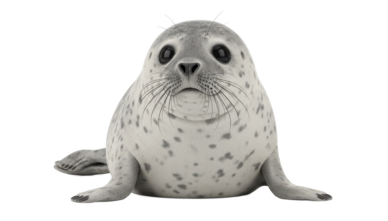 cute seal png PNG transparent background