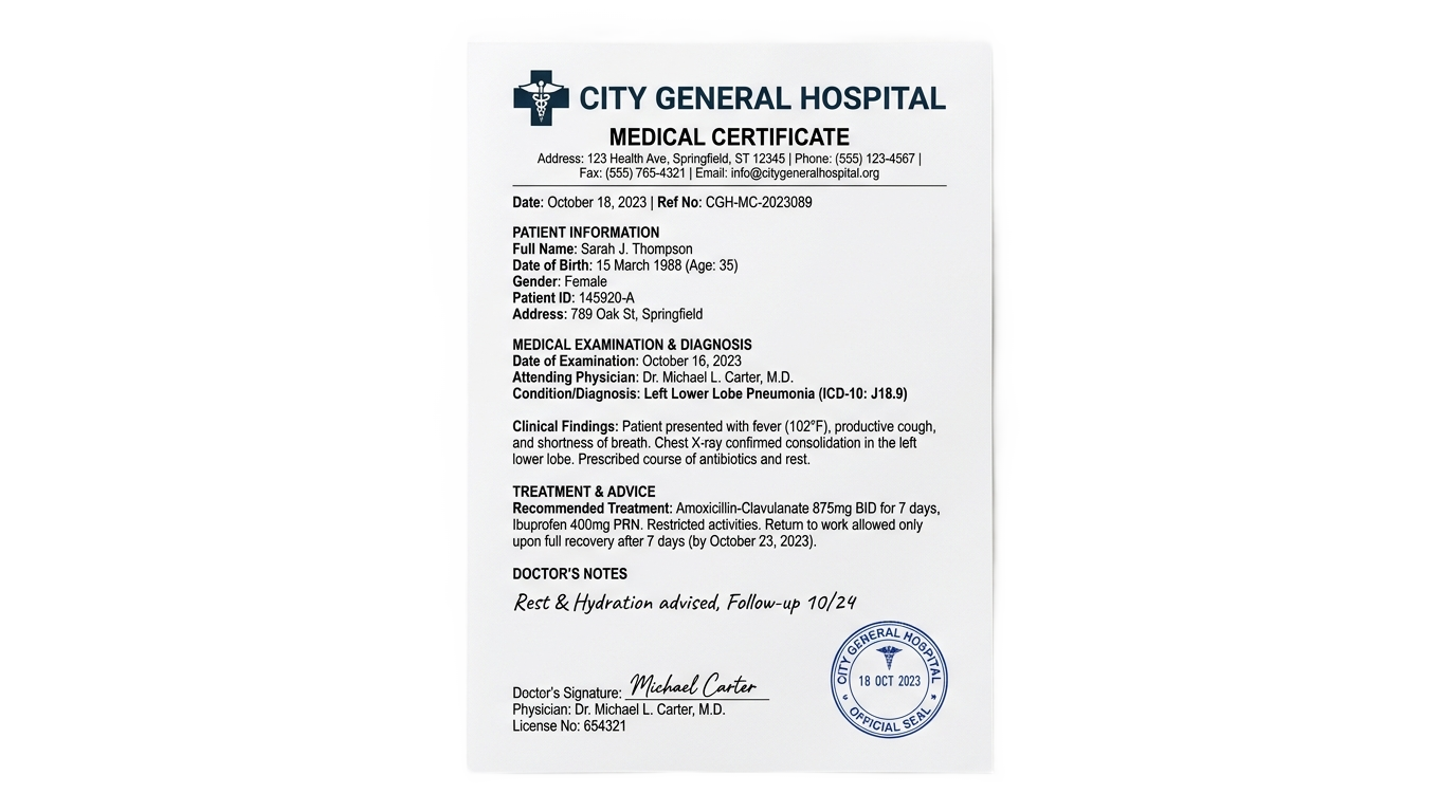 png medical certificate form pdf PNG transparent background