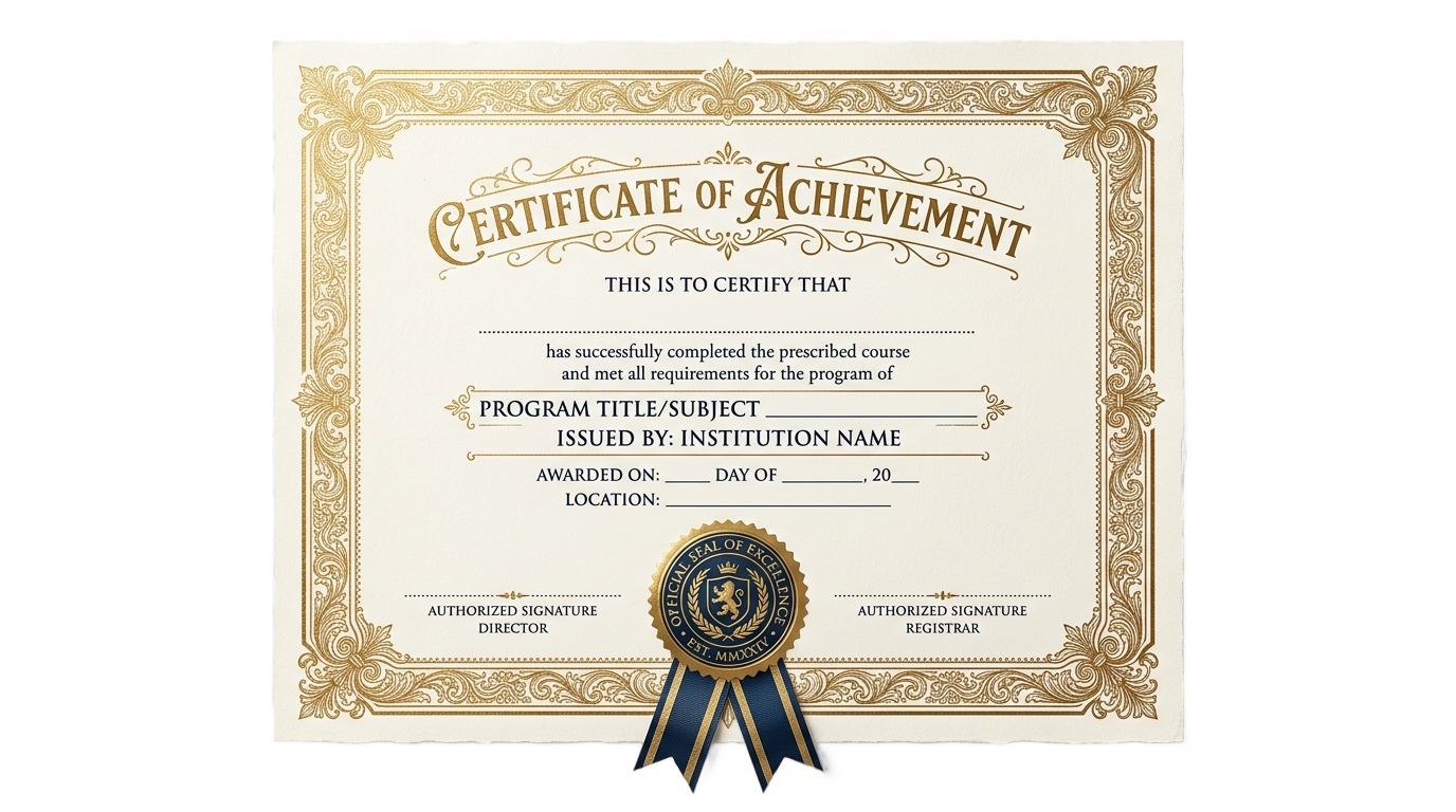 certificate of achievement png PNG transparent background