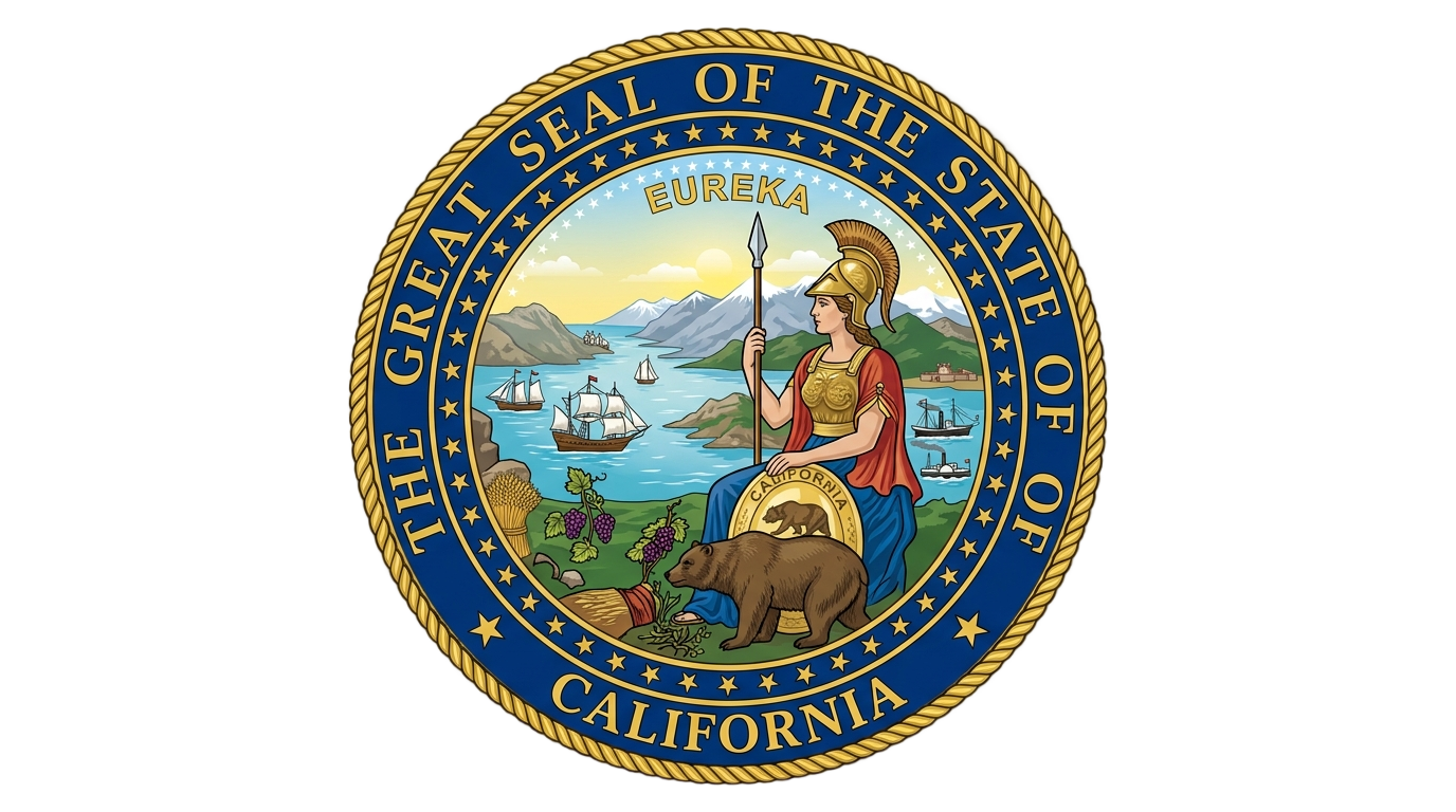 the great seal of the state of california png PNG transparent background