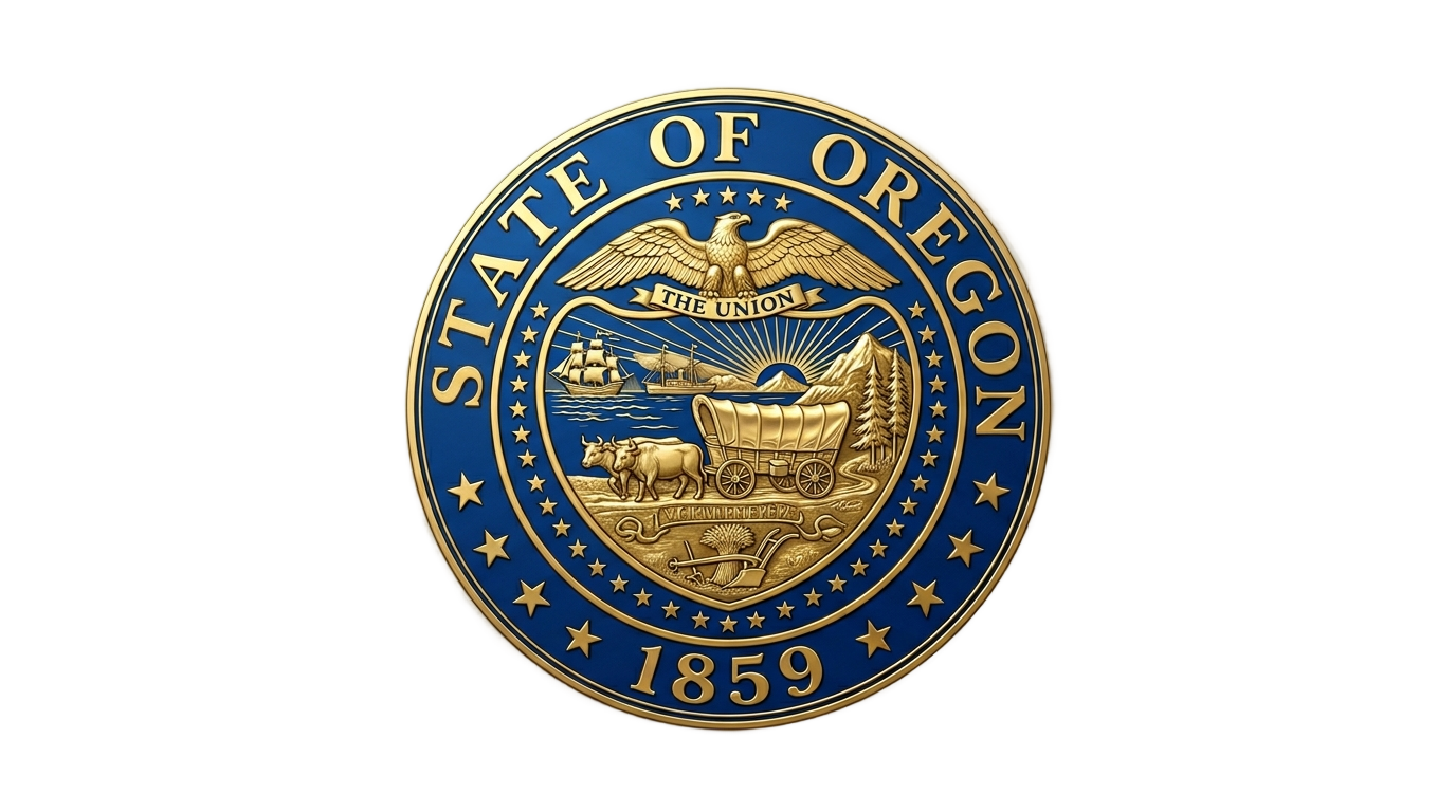 state of oregon seal png PNG transparent background