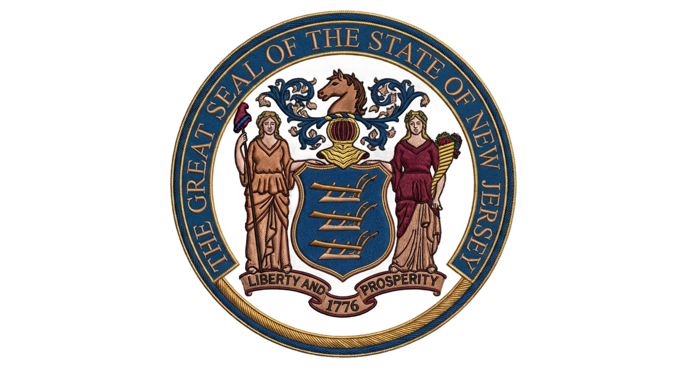 nj state seal png PNG transparent background