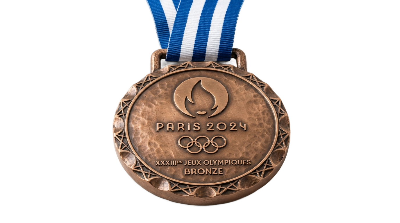 olympic bronze medal 2024 png PNG transparent background