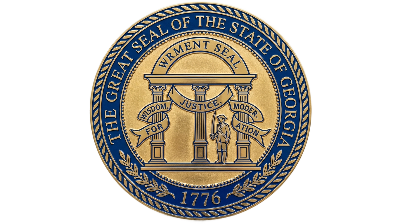 state of georgia seal png PNG transparent background