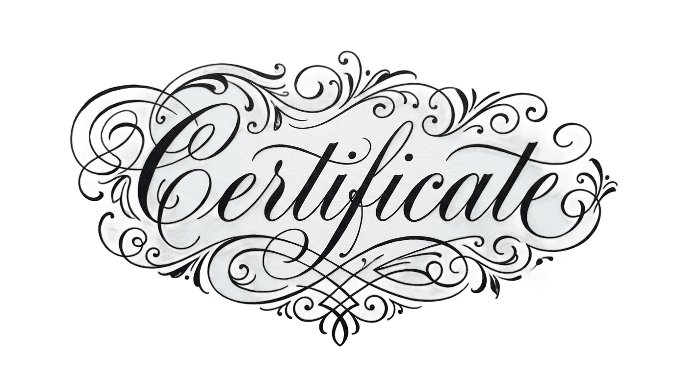 certificate calligraphy png PNG transparent background