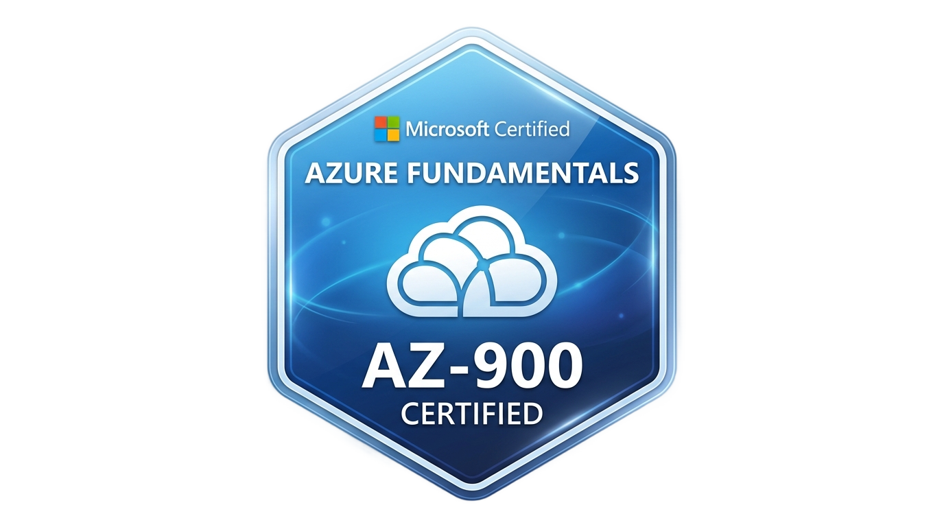 az-900 badge png PNG transparent background