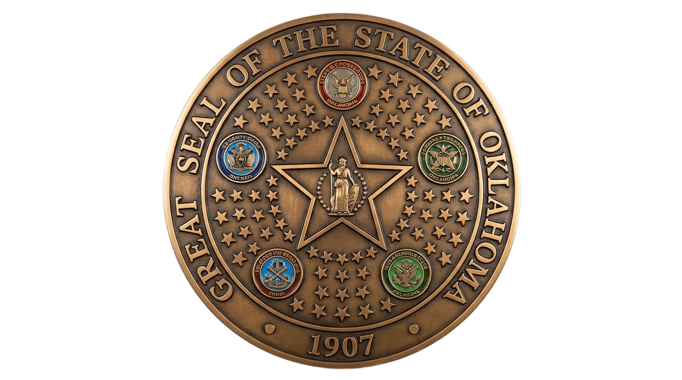 oklahoma state seal png PNG transparent background
