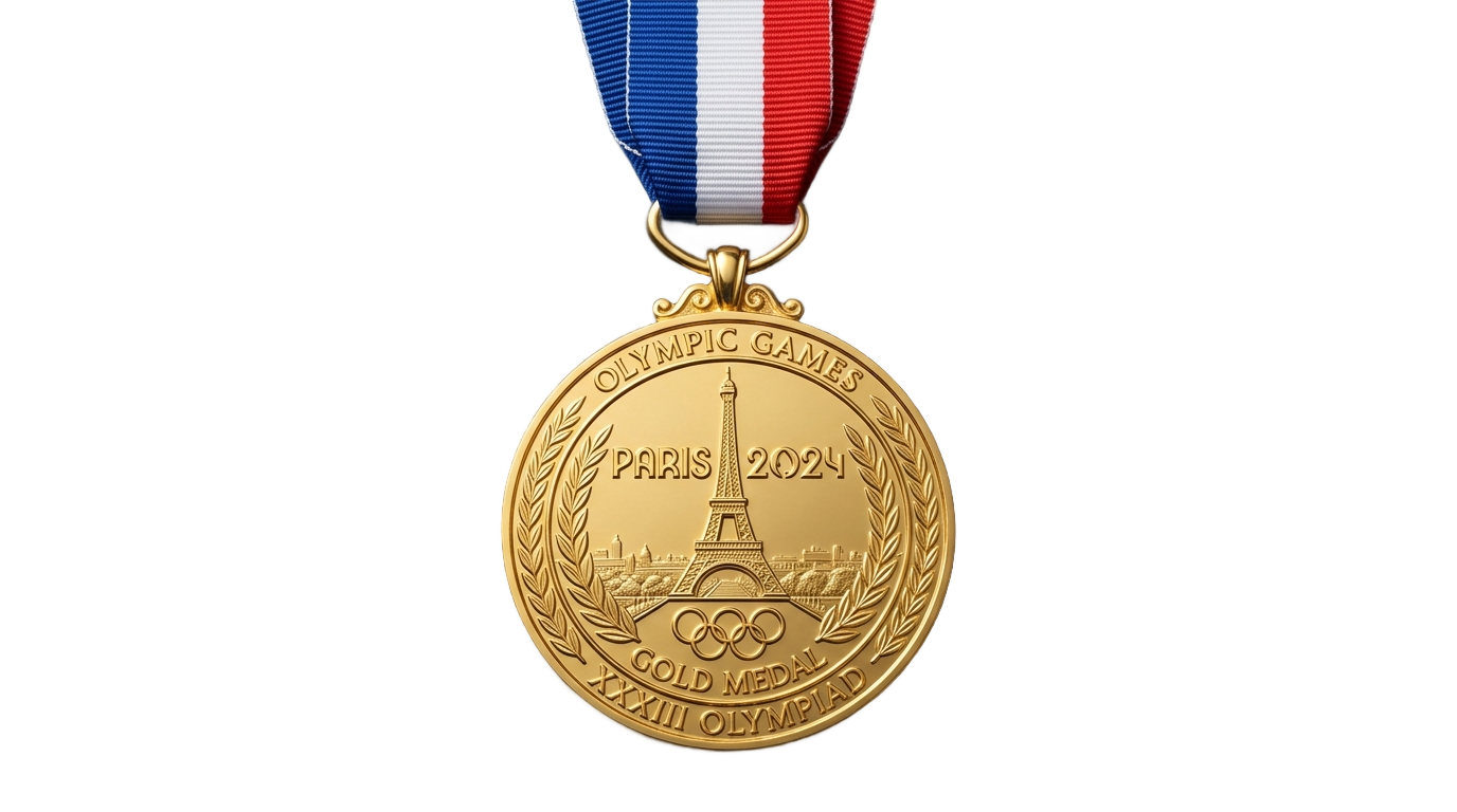 paris gold medal png PNG transparent background