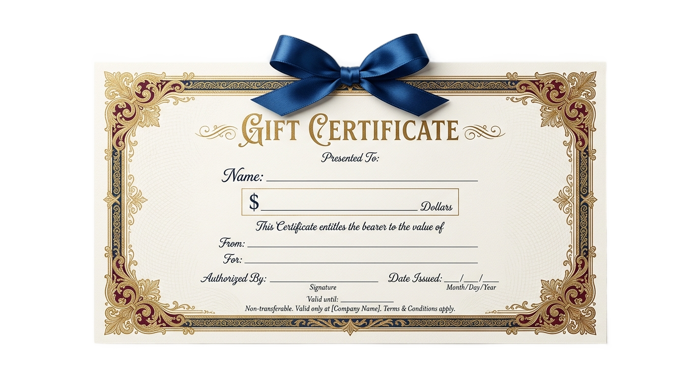 gift certificate template png PNG transparent background