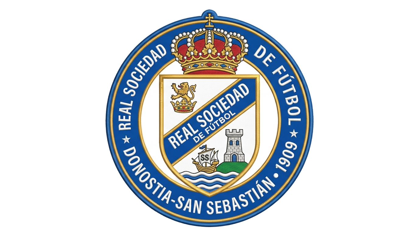 real sociedad badge png PNG transparent background