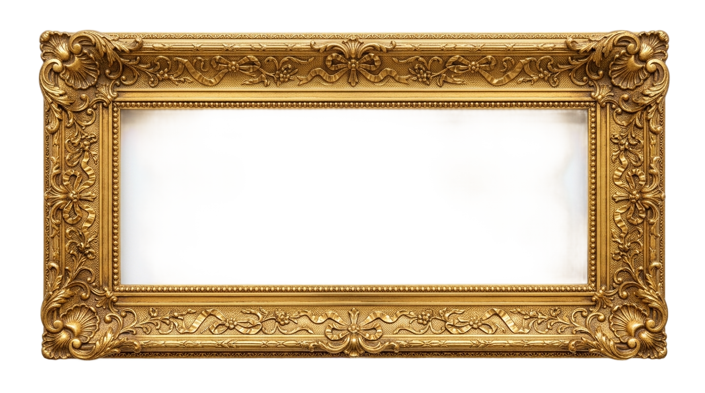 gold certificate border png PNG transparent background