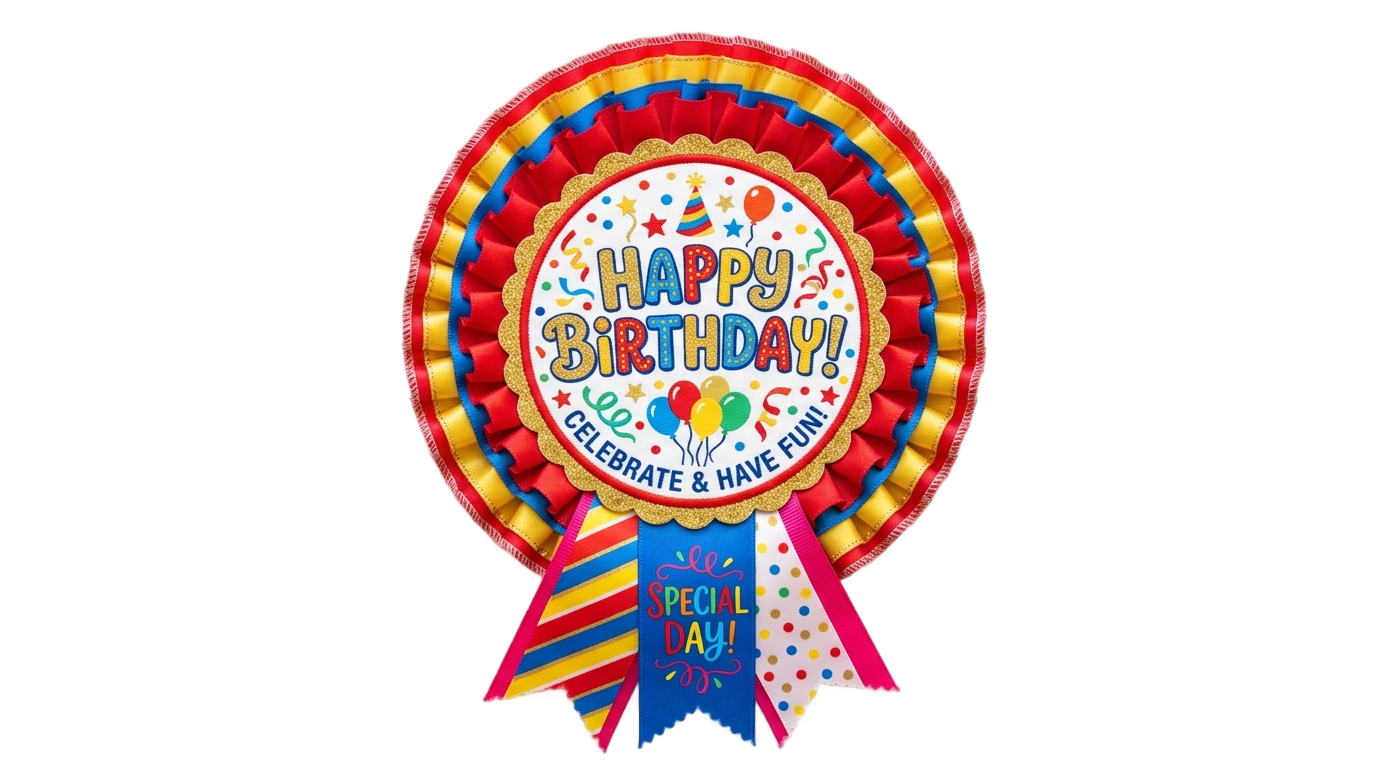birthday badge png PNG transparent background