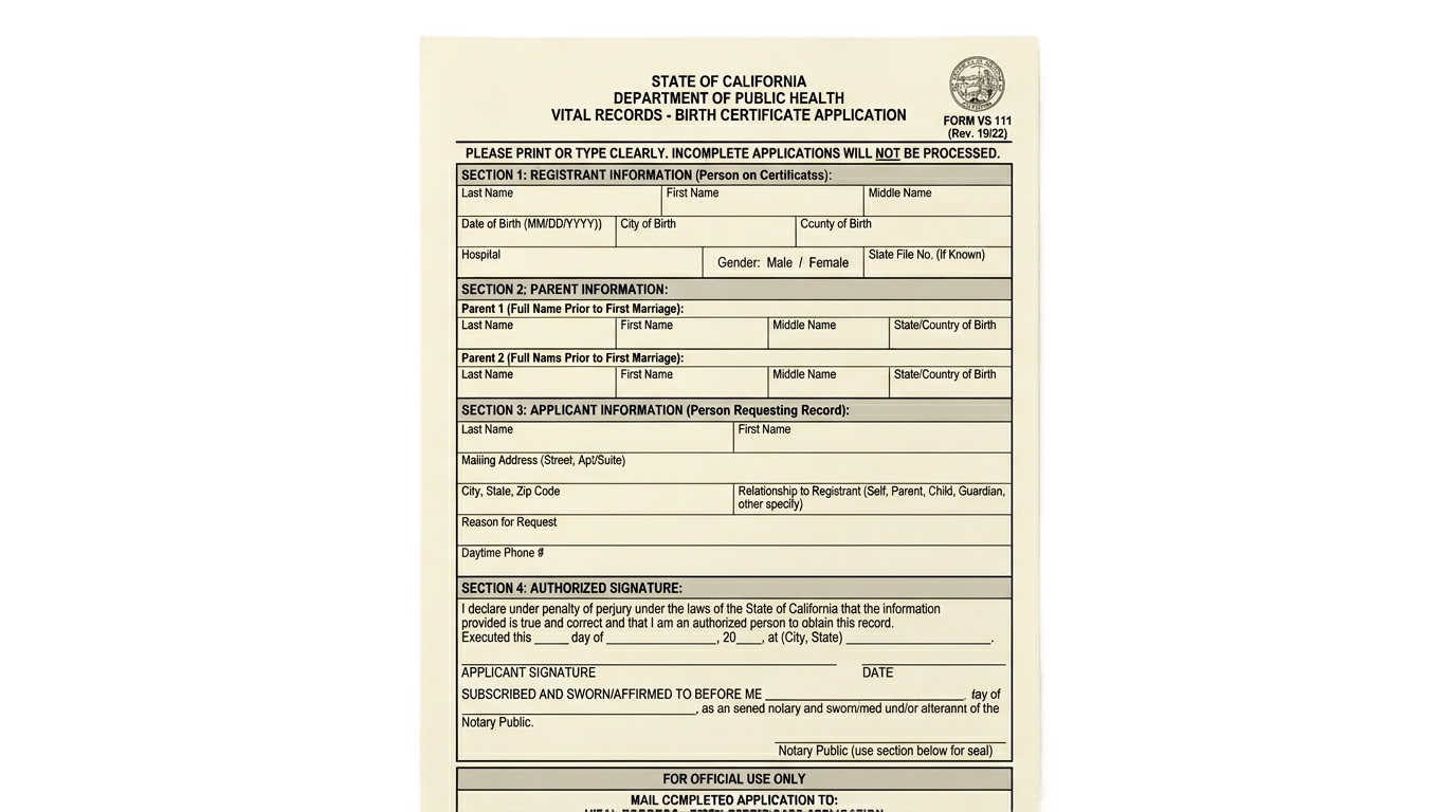 png birth certificate application form download PNG transparent background