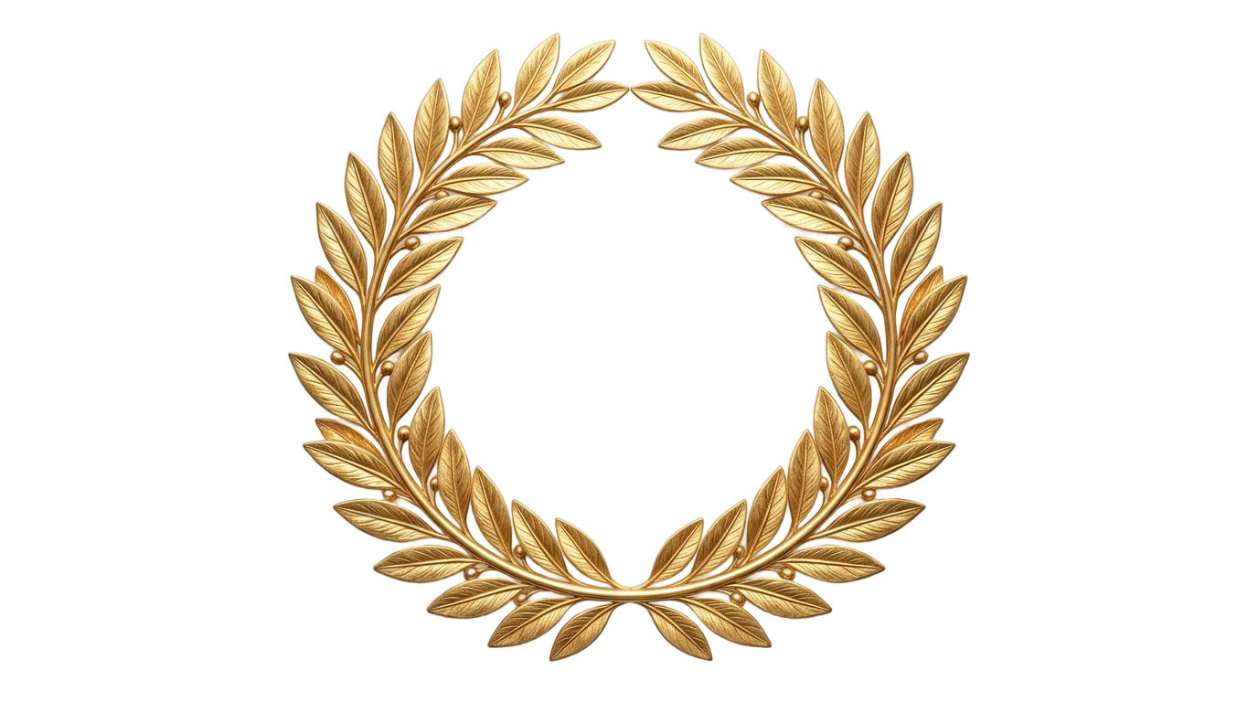 award laurels png PNG transparent background